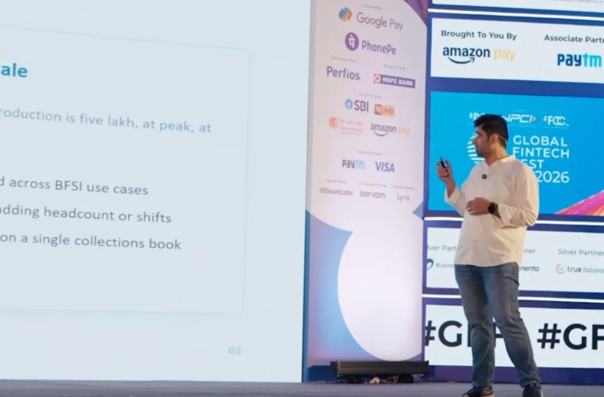 Speaker presenting at Global Fintech Fest